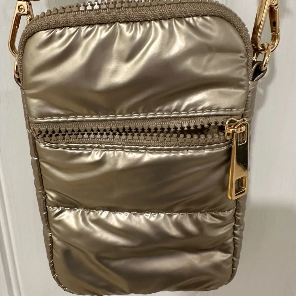 Chico’s Gold Crossbody Bag - Picture 2 of 7